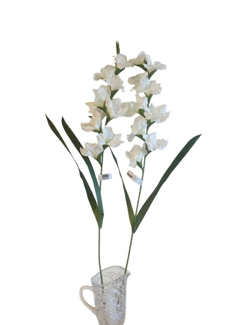 IKEA SMYCKA 2 Artificial flower white 39.25 inches  Gladiolus